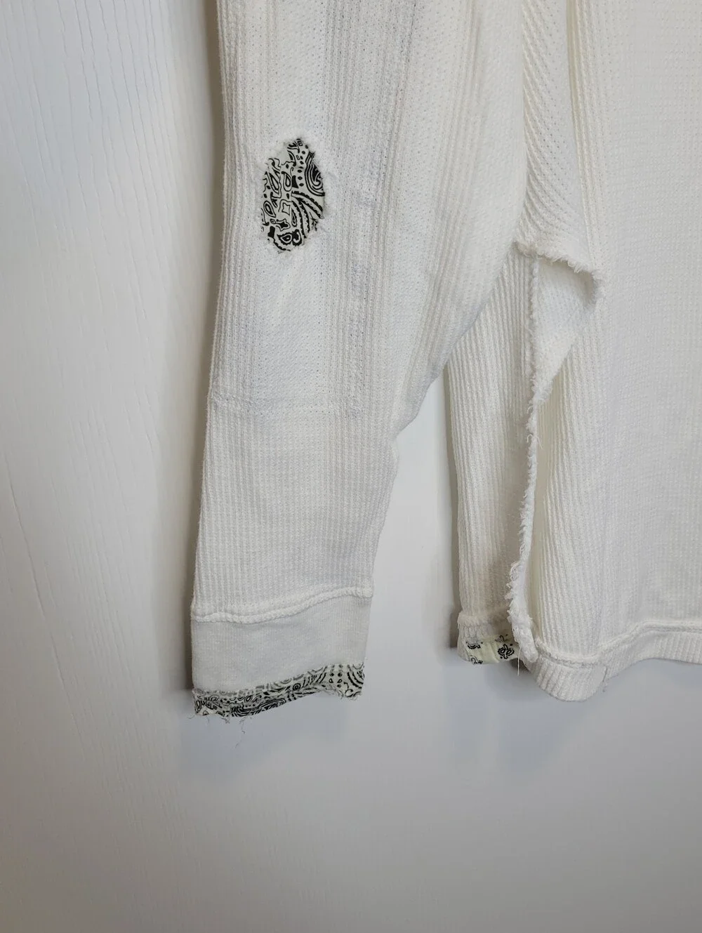 Free People Fall For You Thermal Henley L White